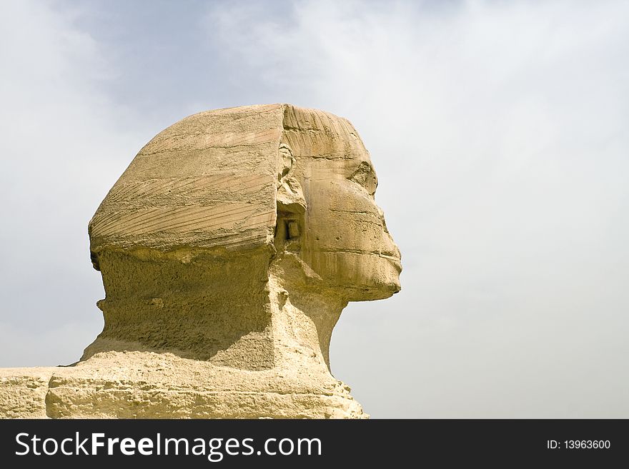 Profile of the Sphinx of Giza. Profile of the Sphinx of Giza