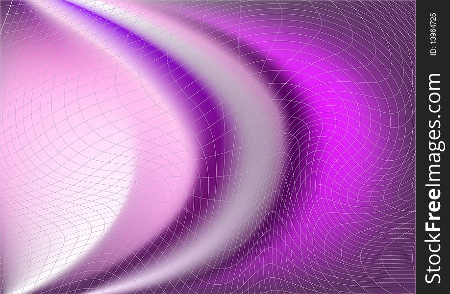 Purple  background with a curved  transparent grid Illustration. Purple  background with a curved  transparent grid Illustration.