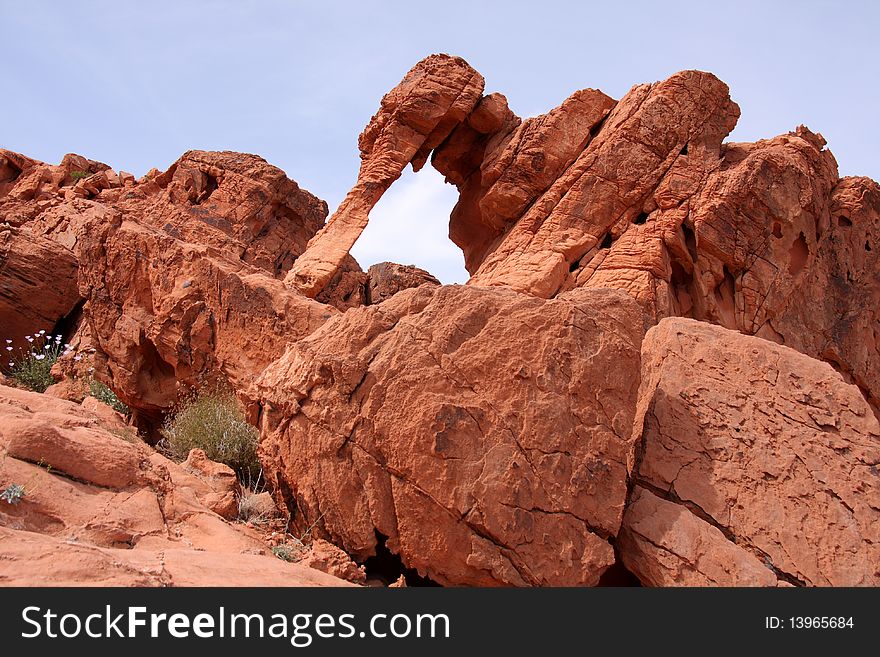 Elephant Rock at Valley of Fire in Nevada