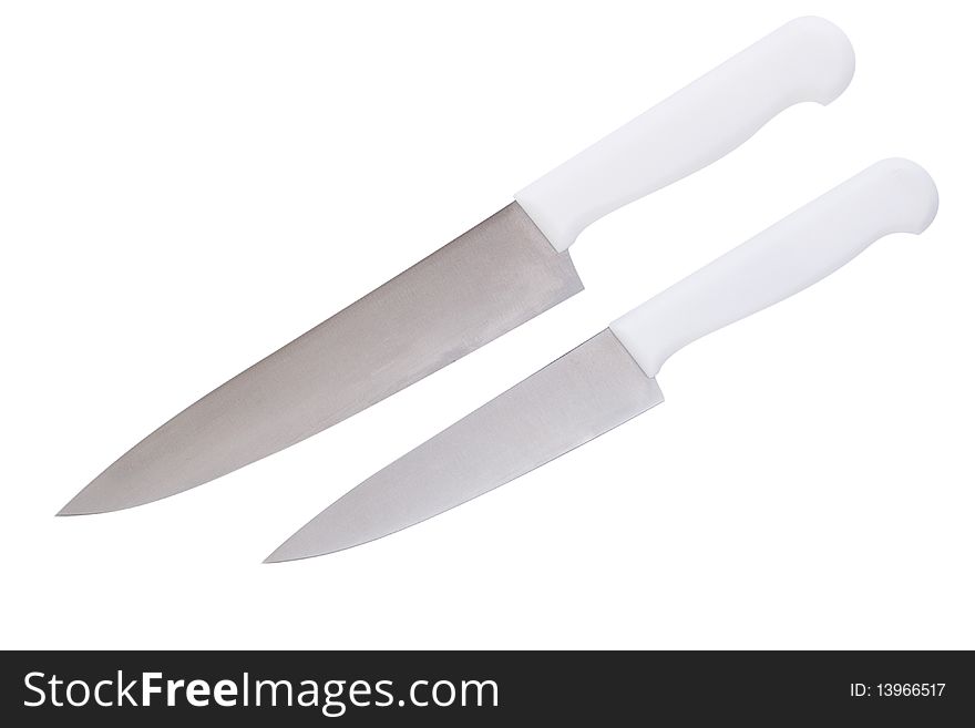 Sharp Knife Isolated On White Background