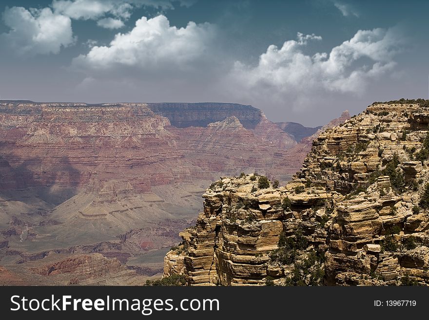 A breathtaking view of one of the world wonders Grand Canyon. A breathtaking view of one of the world wonders Grand Canyon