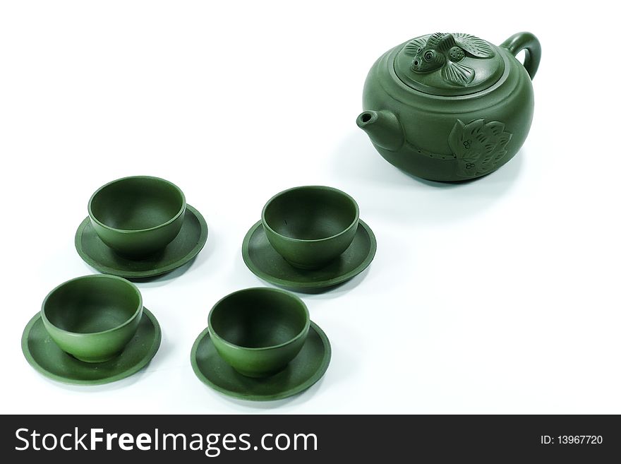 Ceramic Teapot And Teacups