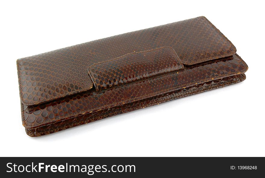 Crocodile leather wallet