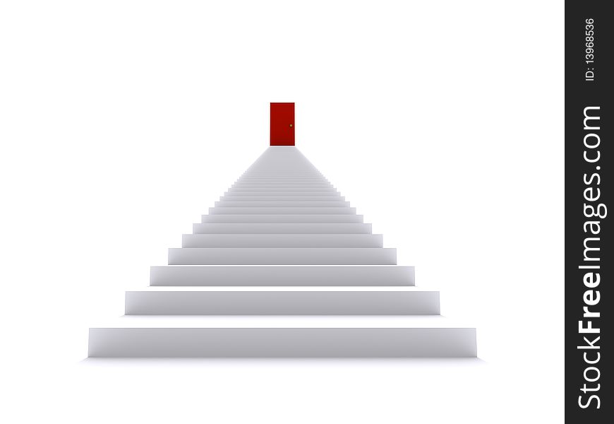 Ladder to the boss 3d image