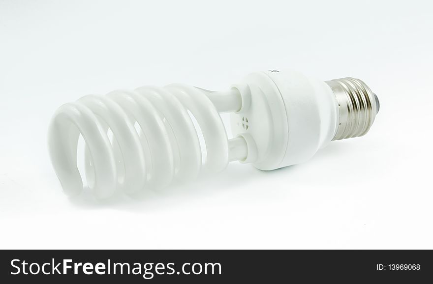 Fluorescence lamp of isolated on a white background