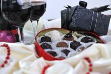 Chocolate And Praline Box Stock Photography Chocolate And Praline Box Stock Photography