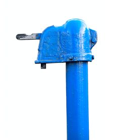 Blue Water Column Stock Photo