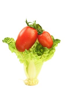Tomatoes And Cabbage Royalty Free Stock Images Tomatoes And Cabbage Royalty Free Stock Images