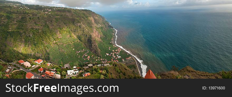 Madeira tropical coastline, Portugal island. Madeira tropical coastline, Portugal island