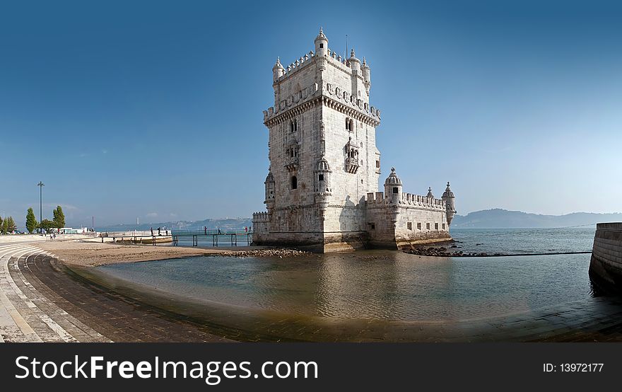 Tower of Belem (Torre de Belem), Lisbon, Portugal. Tower of Belem (Torre de Belem), Lisbon, Portugal