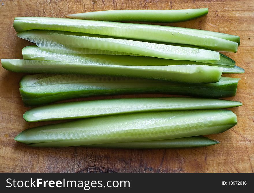 An image of pieces of fresh cucumber