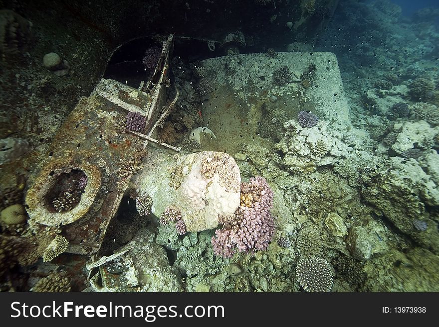 Wreck German freighter Kormoran - sank in 1984 Tiran