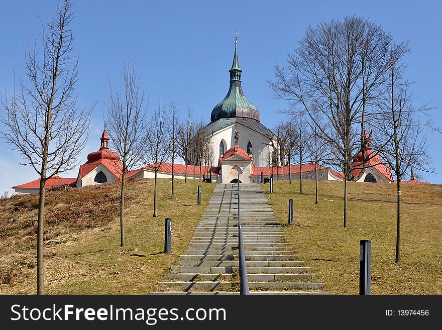 Pilgrimage Church Of St. John Nepomuk,Czech Republ