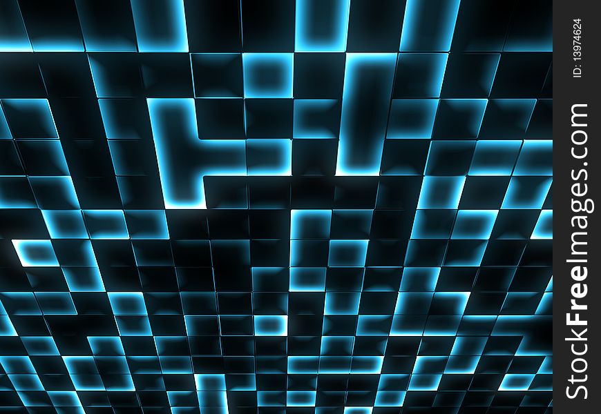 Abstract Geometric background from three-dementional cube