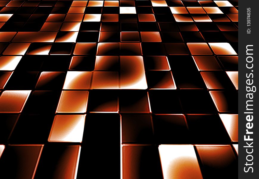 Abstract Geometric background from three-dementional cube