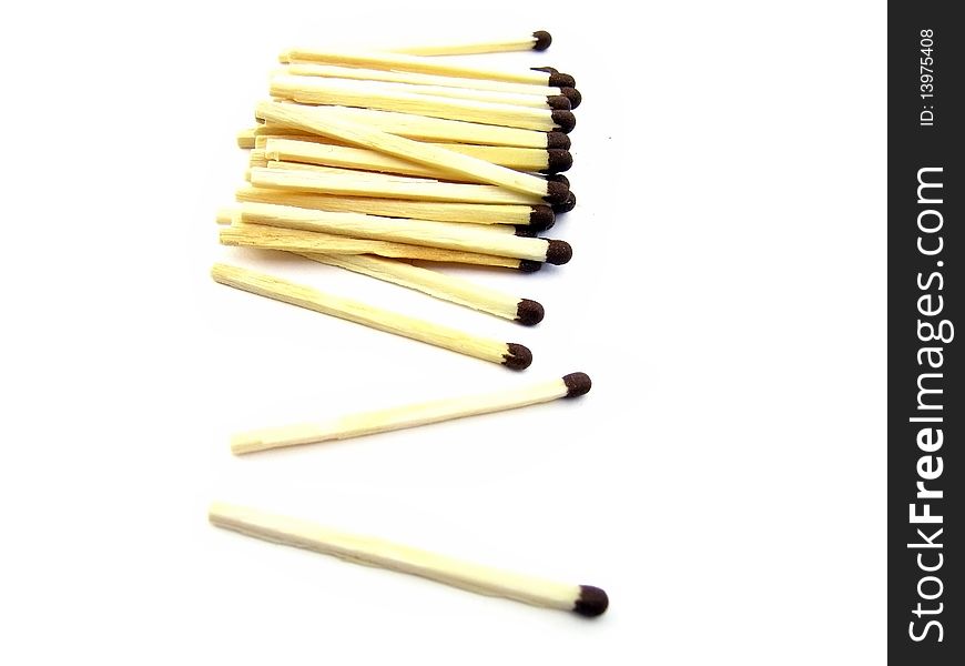 Matches isolated on a white background