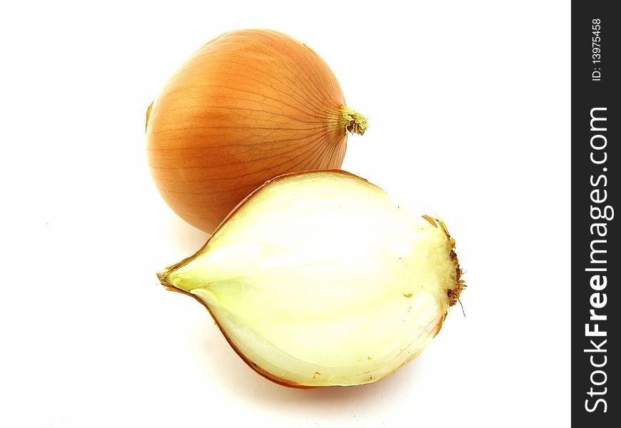 Onion isolated on a white background