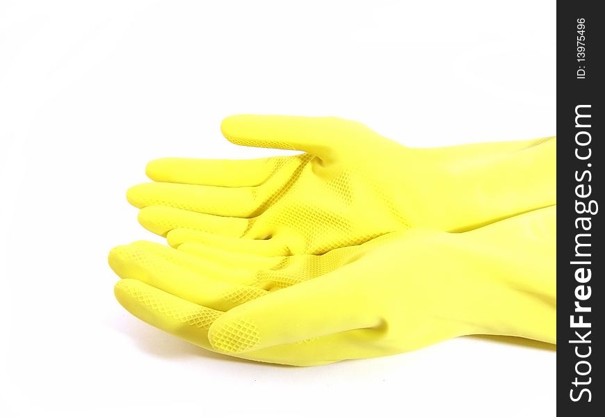 Gloves isolated on a white