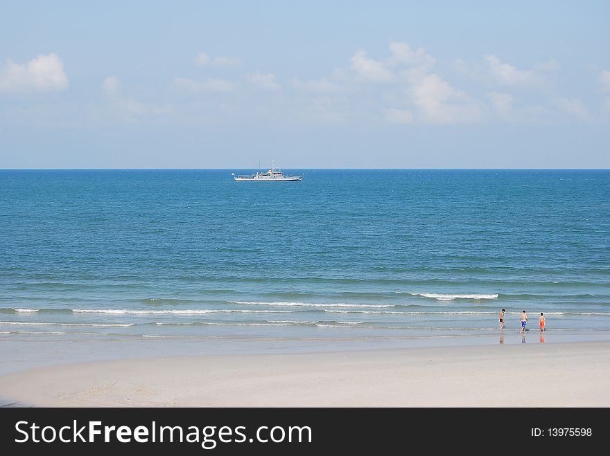 Hua Hin Beach Thailand Free Stock Images Photos 13975598