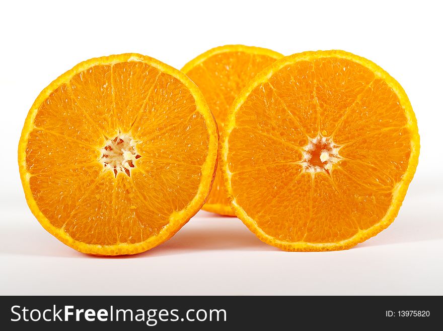 Juicy half orange