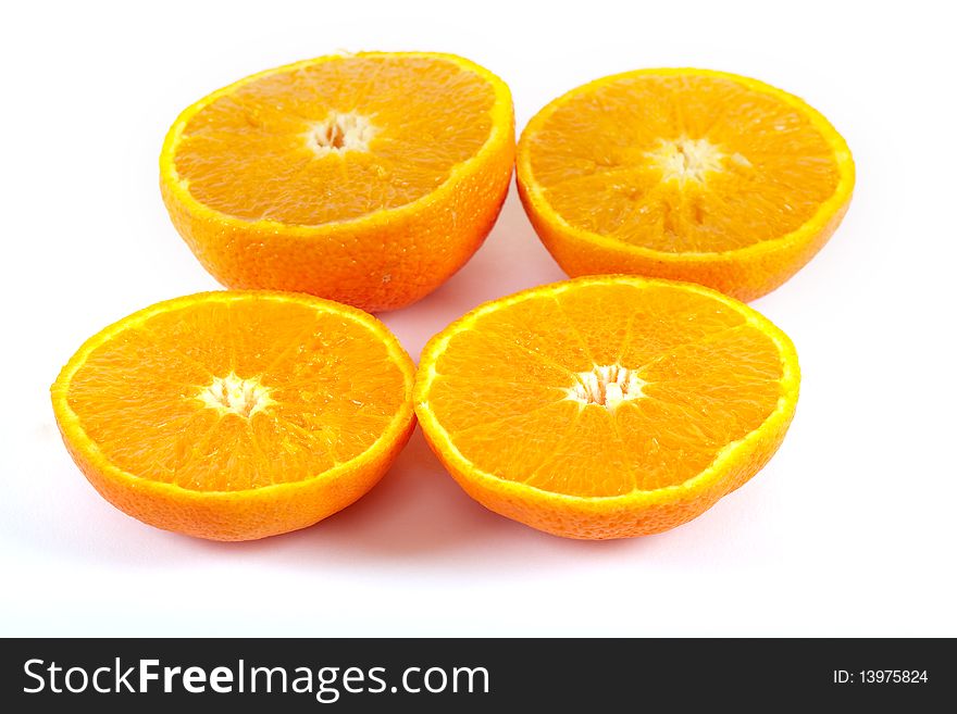 Juicy half orange