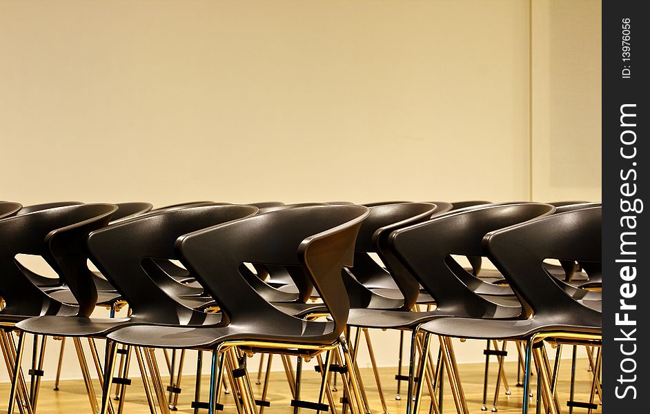 Chairs in a conference room