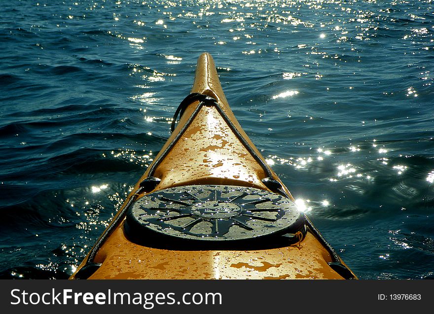 Sea kayak in the sun, Slovenia