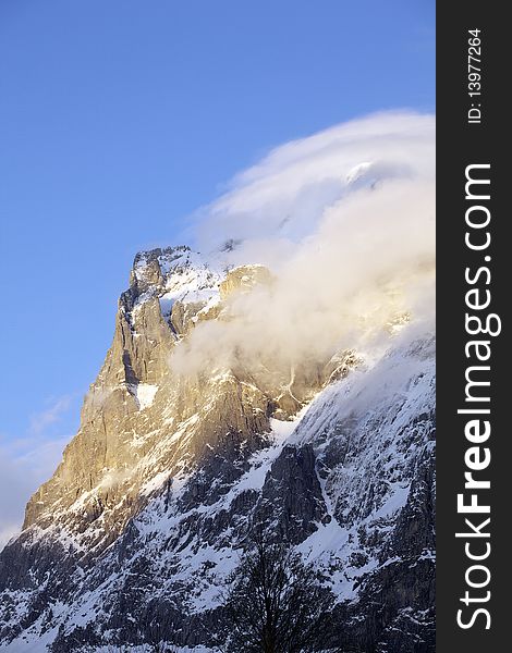 Cloud and Mountain in Swiss