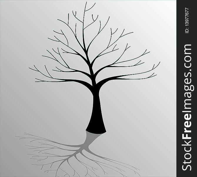 Illustration of silhouettes of tree as a symbol of ecology. Illustration of silhouettes of tree as a symbol of ecology.