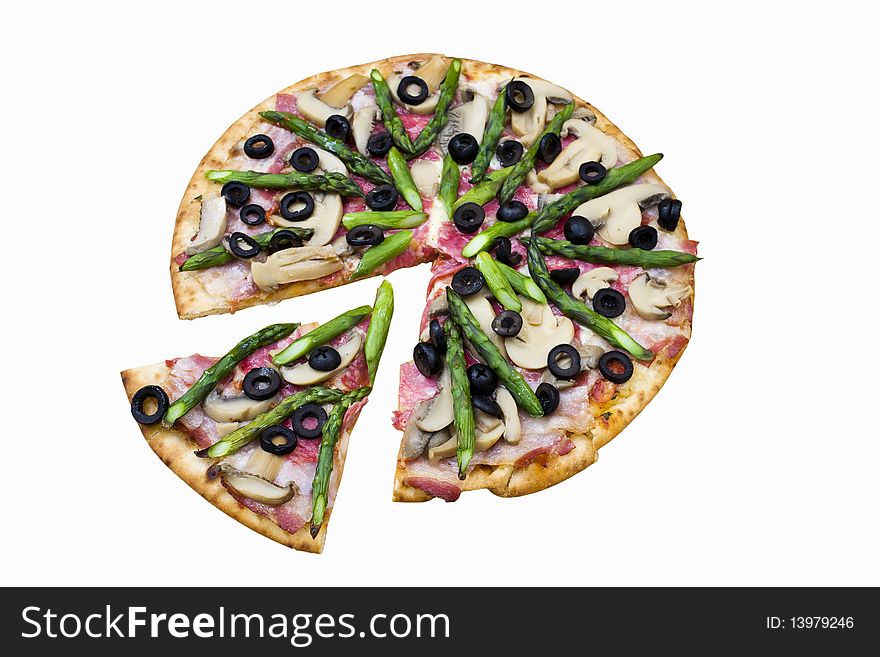 Fresh Pizza, with Clipping Path. Fresh Pizza, with Clipping Path