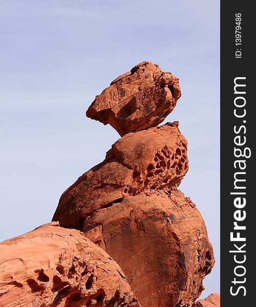 Balance Rock at Valley of Fire Nevada