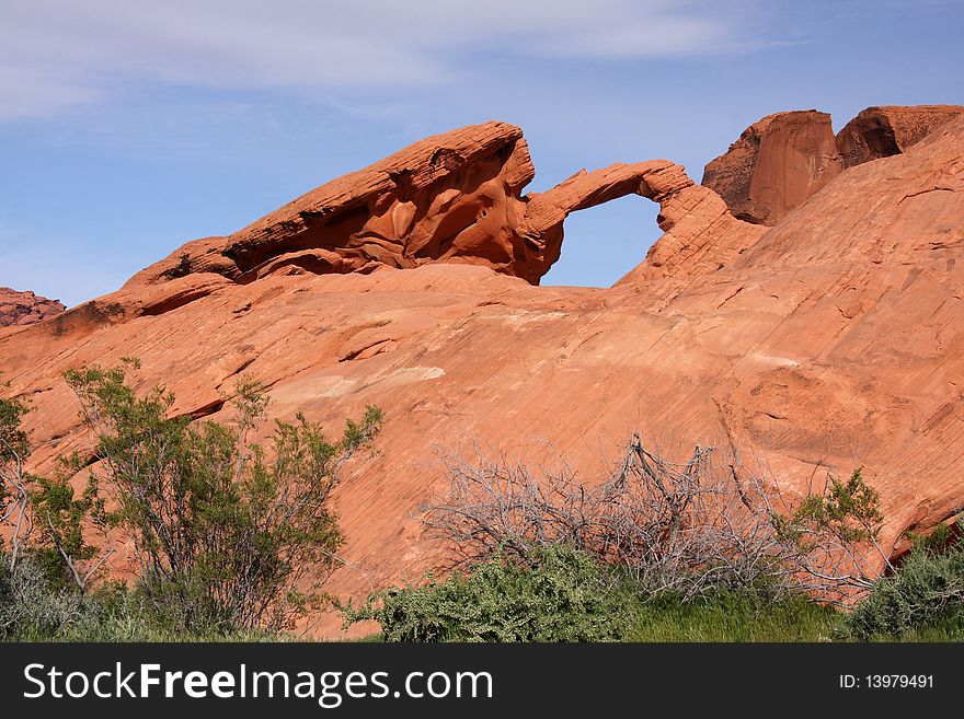 Arch Rock at Valley of Fire Nevada