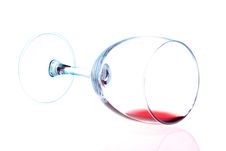 Red Wine In A Wine Glass Stock Images