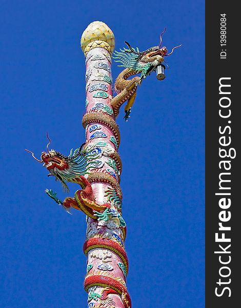 Dragon Pole form in Chinese temples.