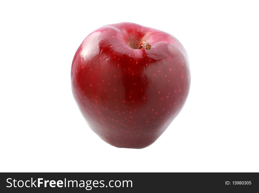A perfect red apple isolated on white background. A perfect red apple isolated on white background.