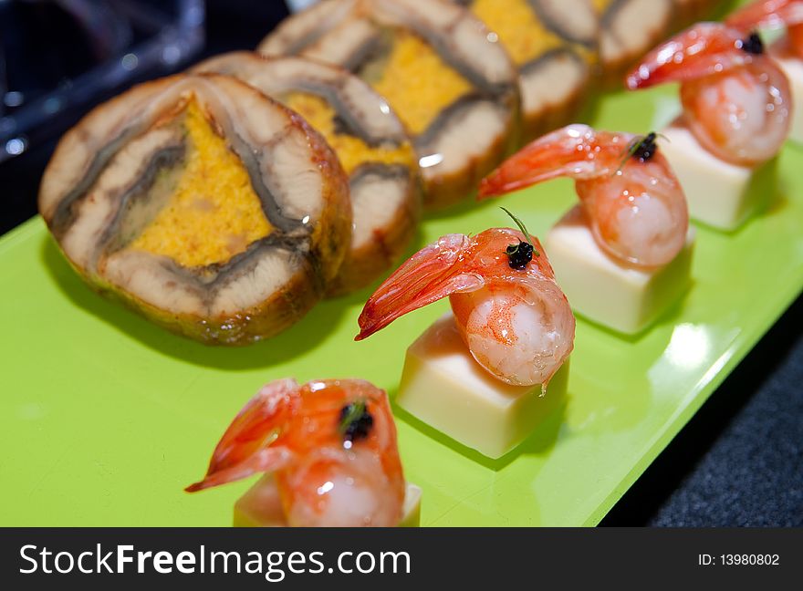 Tray Of Prawn Appetizer