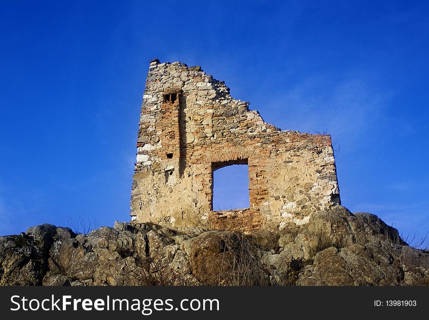 Rupea fortress, photo taken in Romania. Rupea fortress, photo taken in Romania