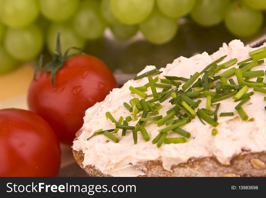 Bread with chives