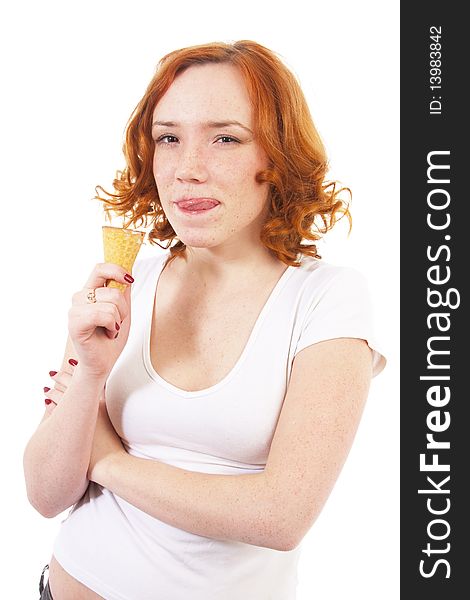 Girl with ice cream