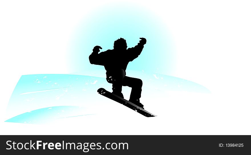 Snowboard man is created in illustrator. Snowboard man is created in illustrator
