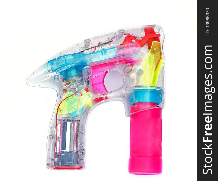 Water gun isolated on white