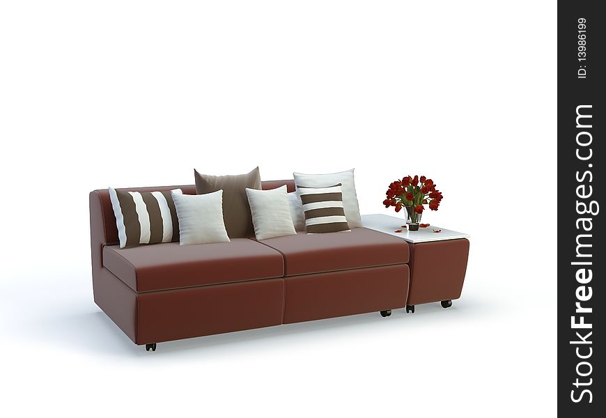 Stylish Violet Sofa