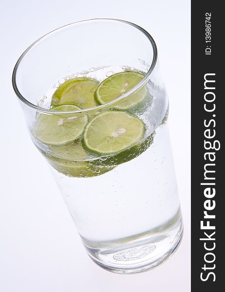 Seltzer Water with Key Limes. Seltzer Water with Key Limes.