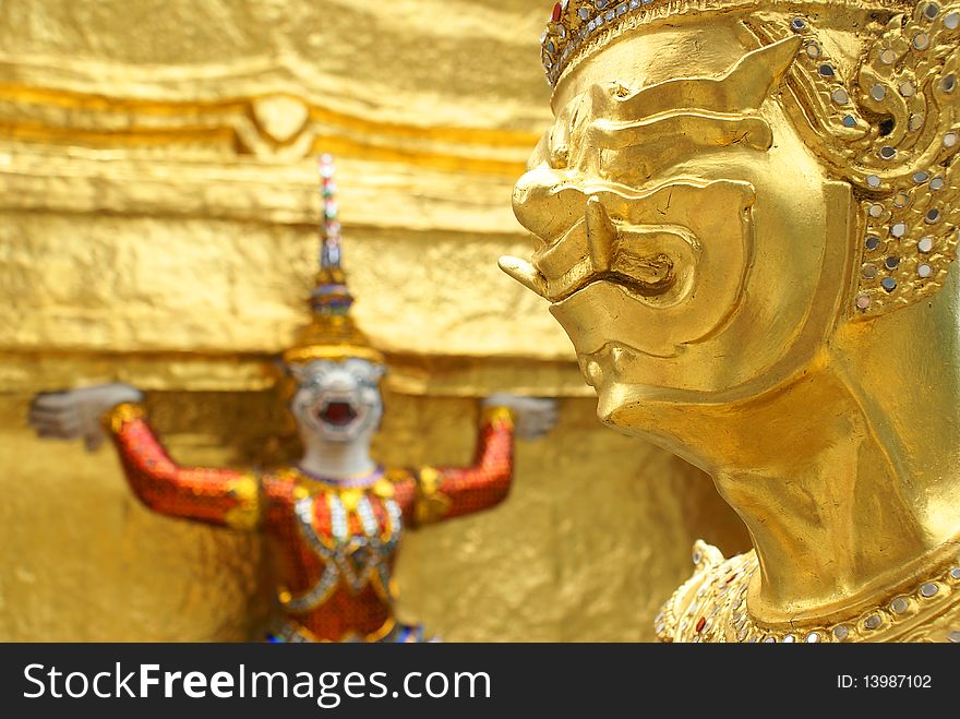 Wat Phra Kaew is the Grand Temple in thailand.