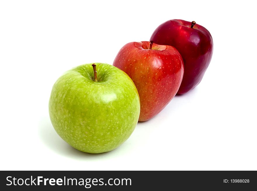 Colorful apples for healthy eating