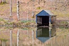 Boathouse On The Lake Stock Photo Boathouse On The Lake Stock Photo