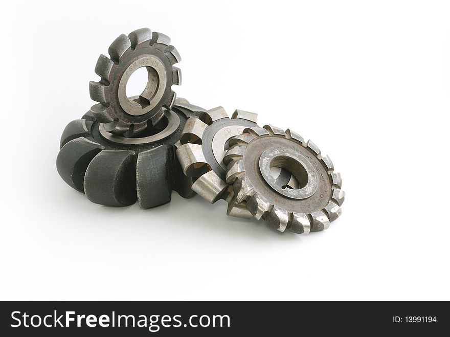 Some kind of metallic cutters, isolated on white background. Some kind of metallic cutters, isolated on white background