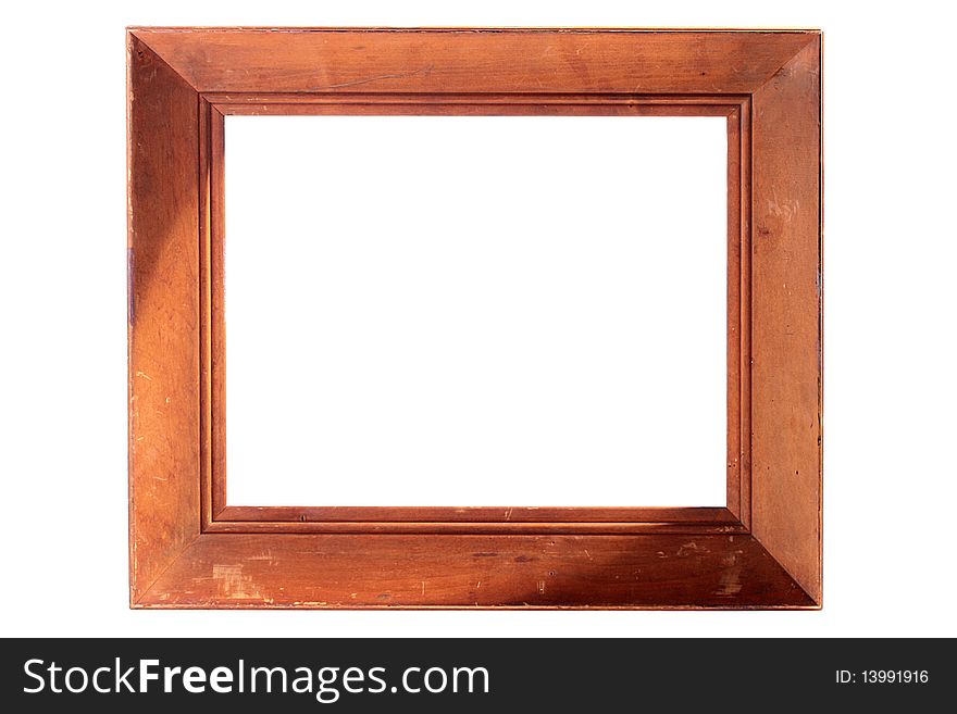 Frame for a picture or a photo on a white background.