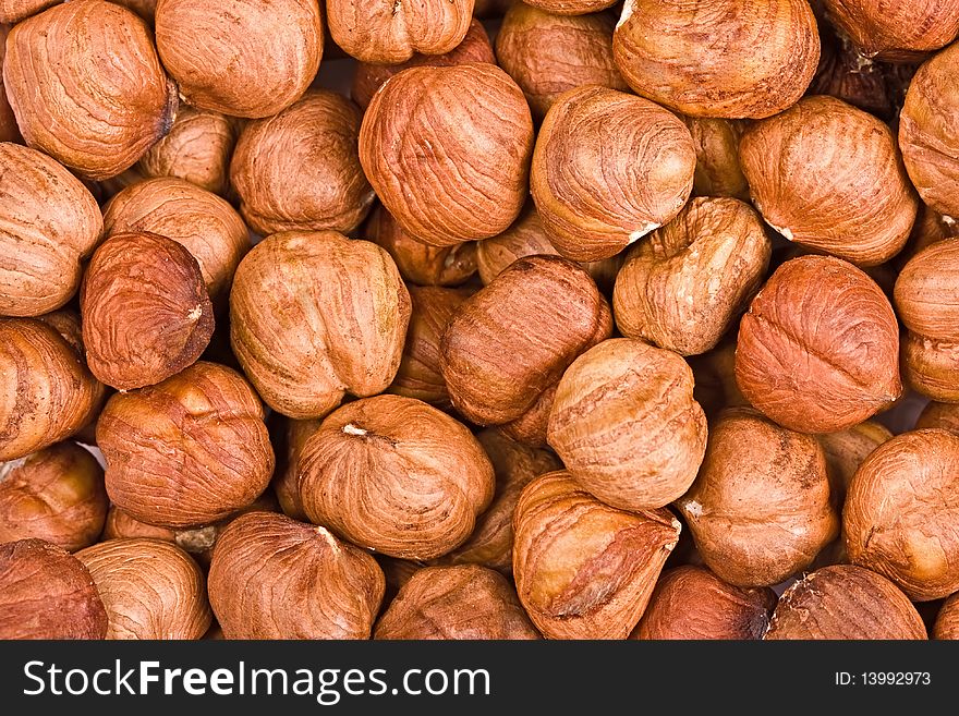 Background From Fresh Nuts