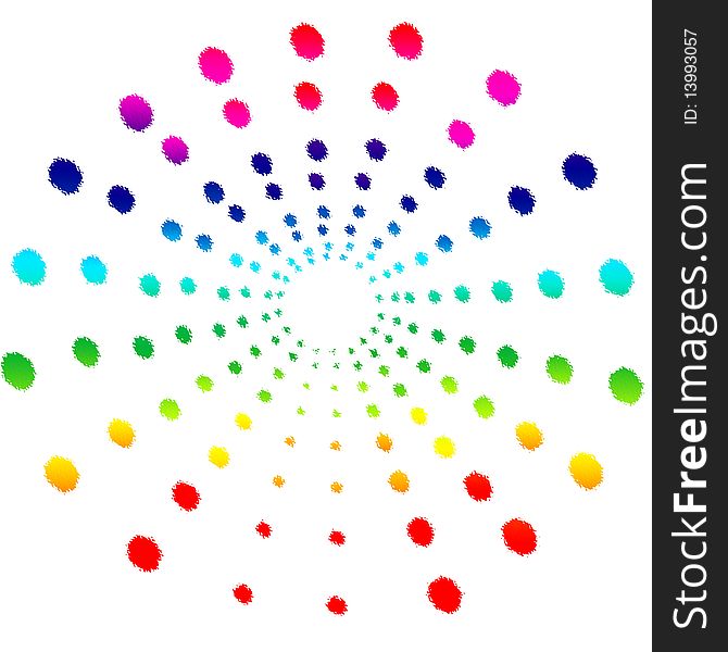 Splash colorful dots with gradient. Splash colorful dots with gradient.